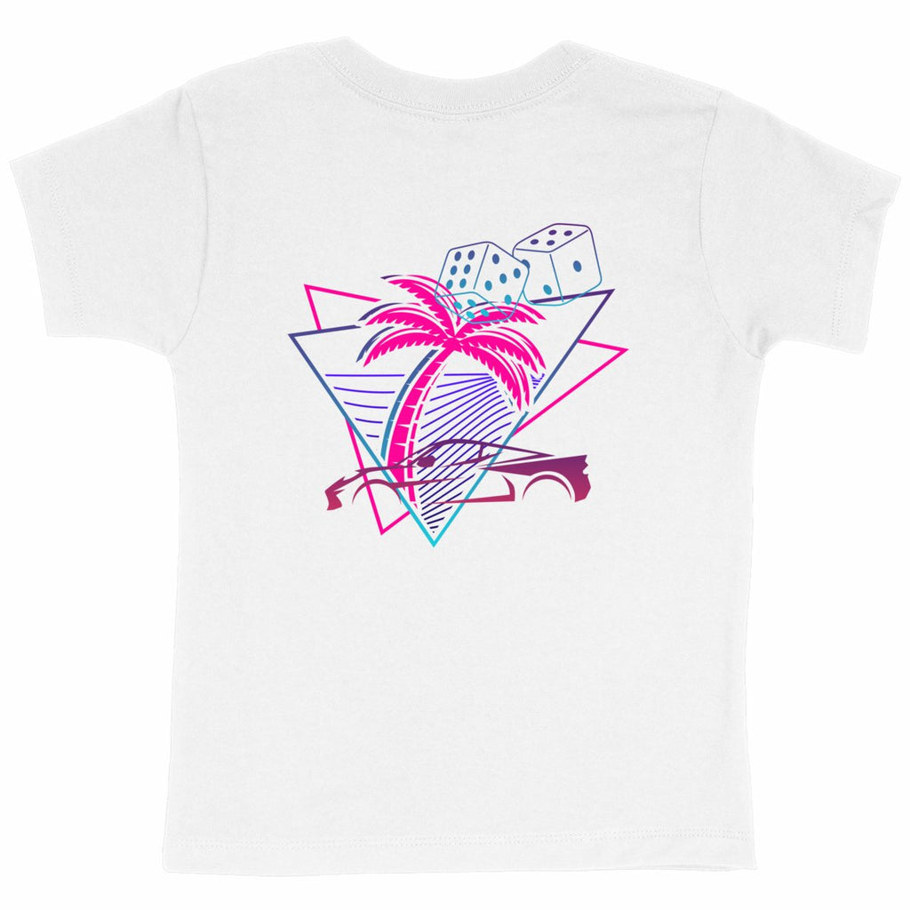 T-shirt Enfant Epais PALM DRIFT - dos_blanc