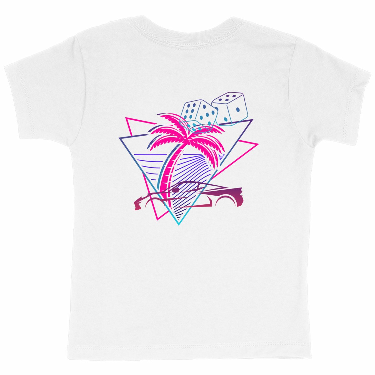 T-shirt Enfant Epais PALM DRIFT - dos_blanc