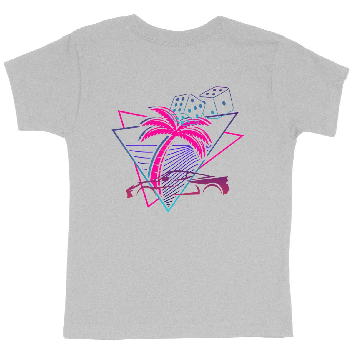 T-shirt Enfant Epais PALM DRIFT - dos_gris