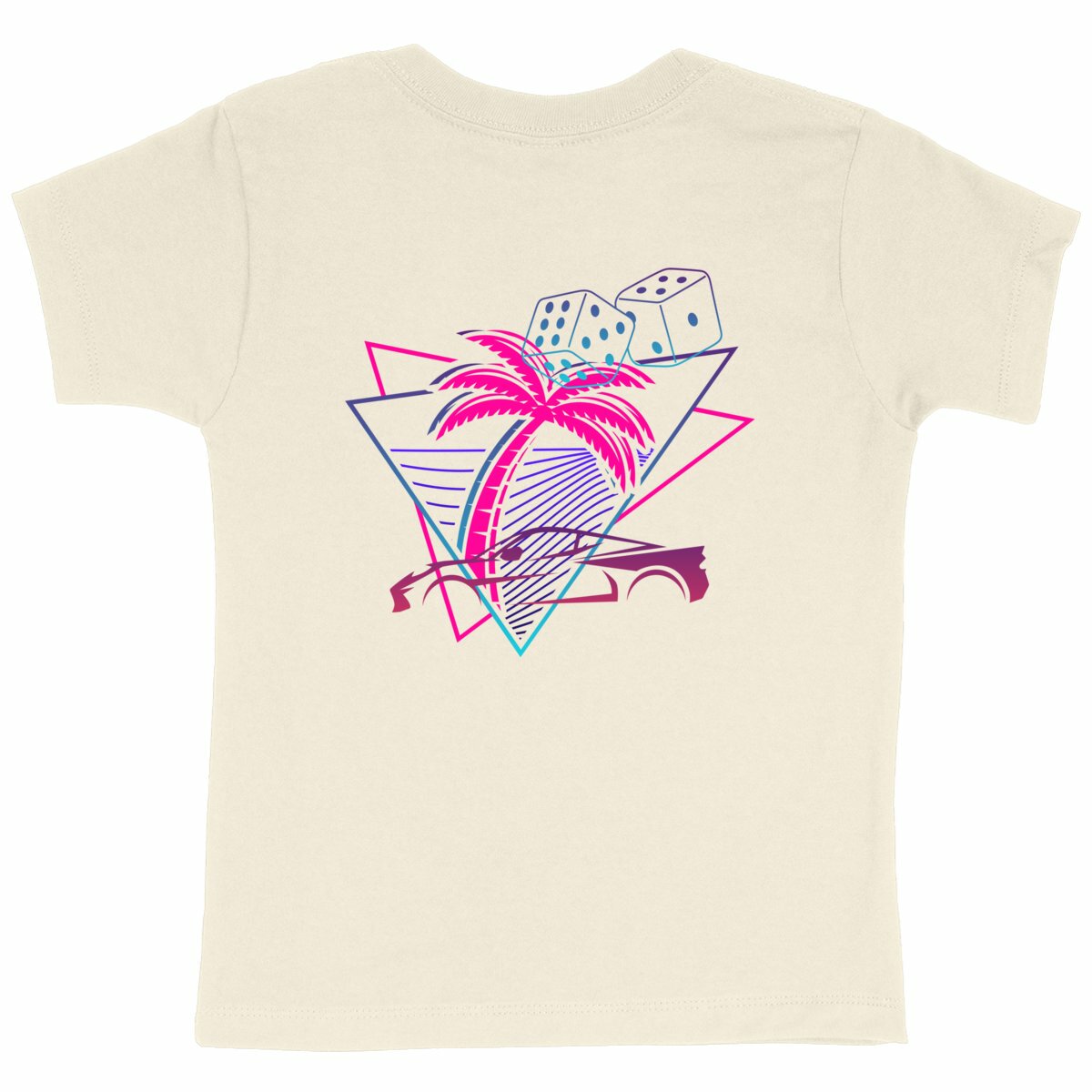 T-shirt Enfant Epais PALM DRIFT - dos_naturel