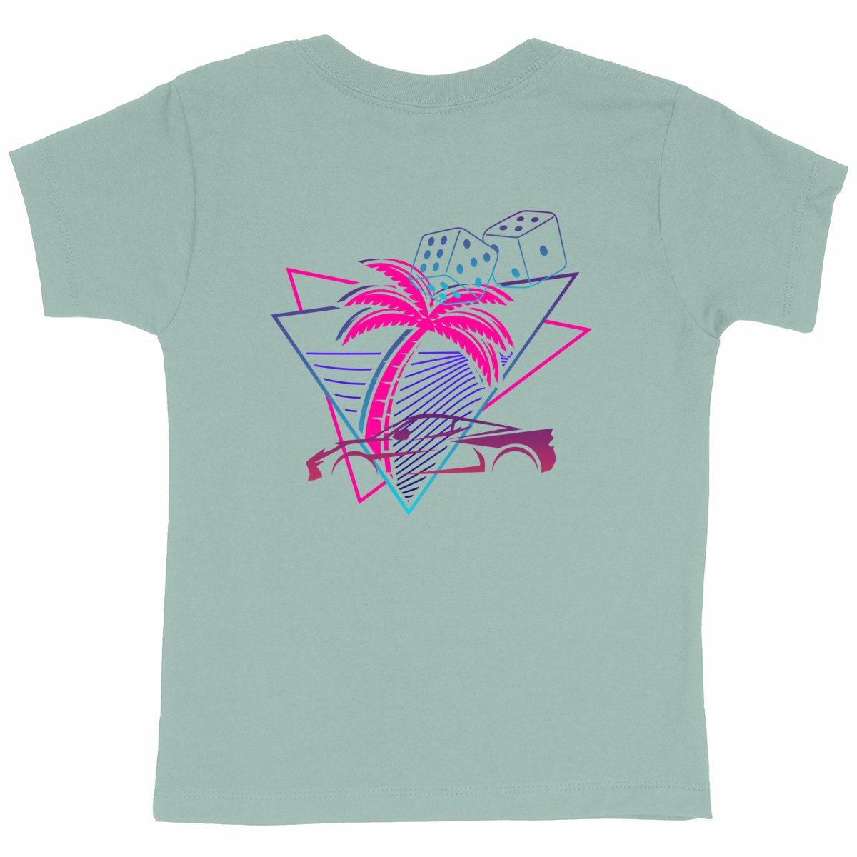 T-shirt Enfant Epais PALM DRIFT - dos_vert