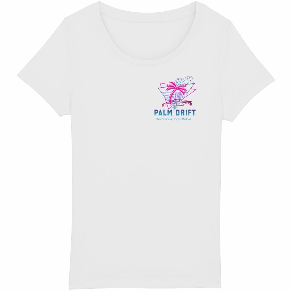 T-shirt Femme Léger PALM DRIFT - face_blanc