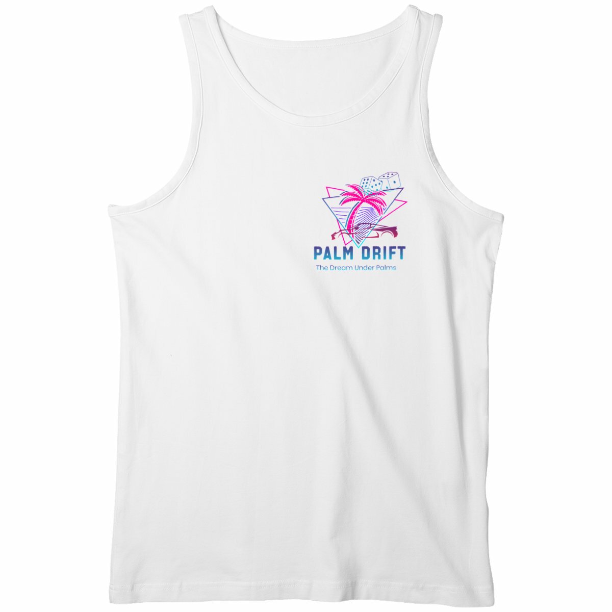 Débardeur Homme PALM DRIFT - face_blanc