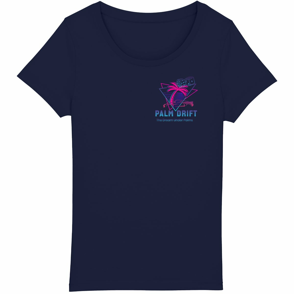 T-shirt Femme Léger PALM DRIFT - face_marine