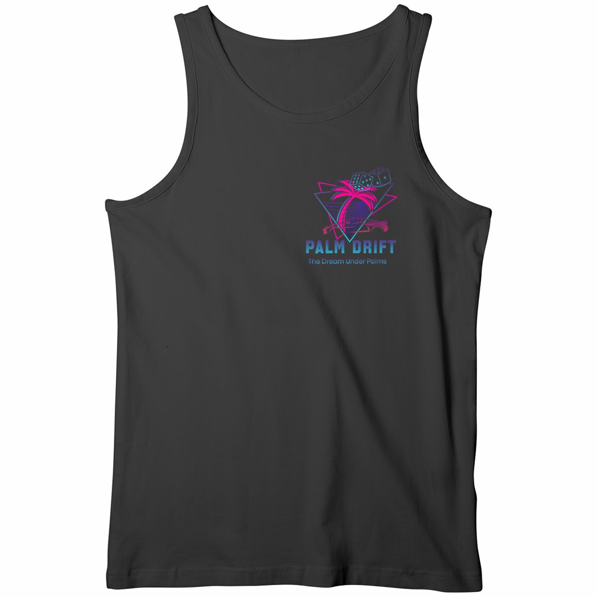 Débardeur Homme PALM DRIFT - face_noir