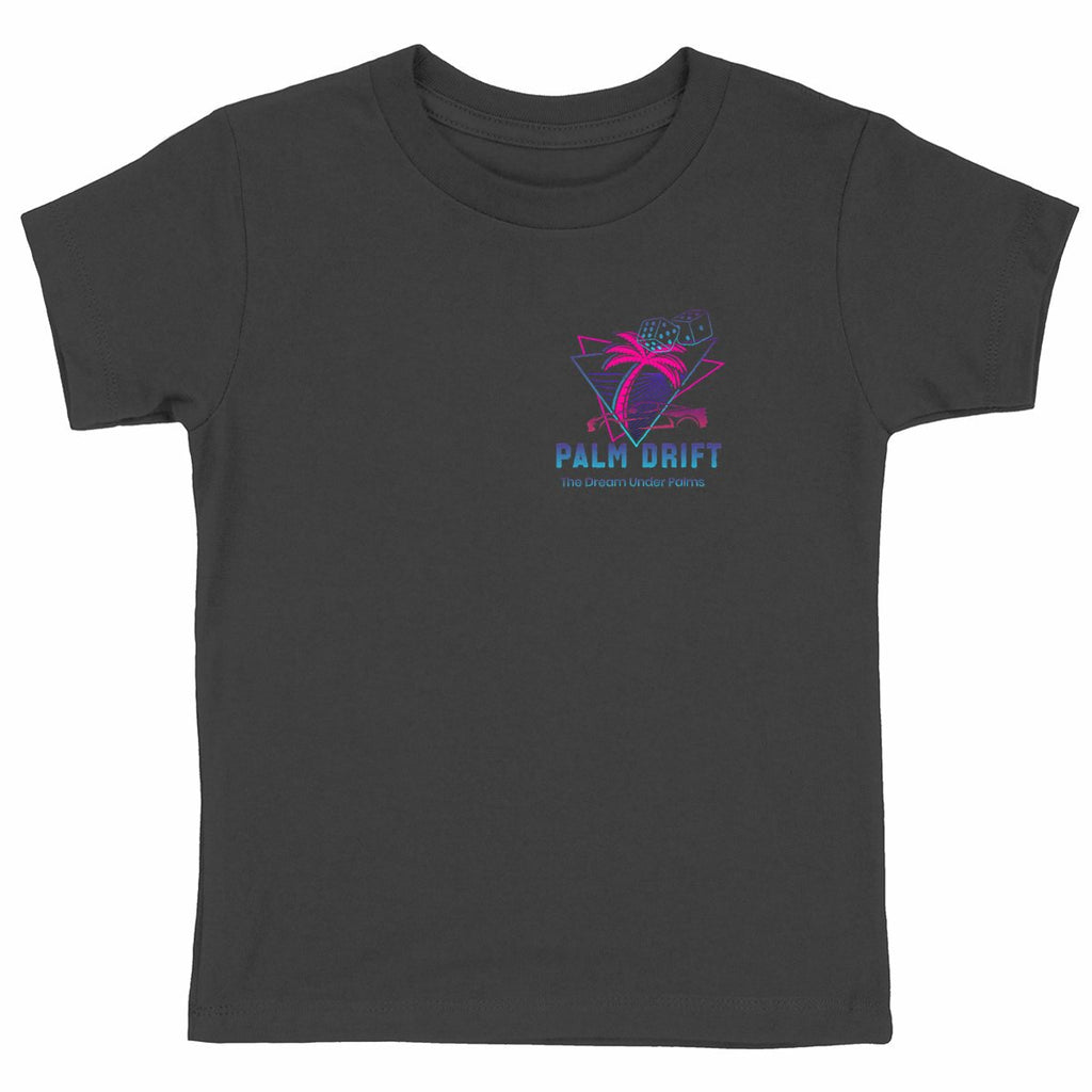 T-shirt Enfant Epais PALM DRIFT - face_noir