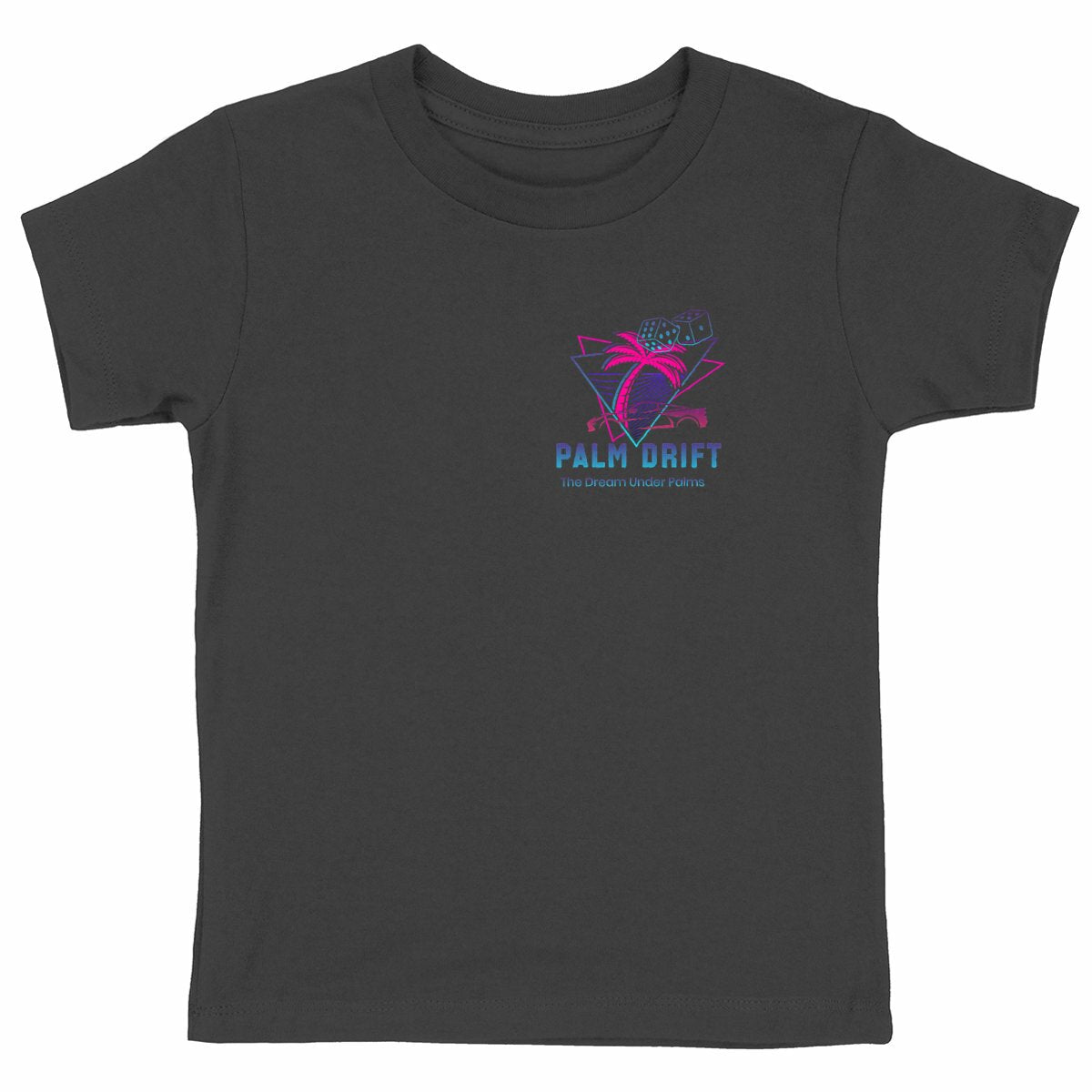 T-shirt Enfant Epais PALM DRIFT - face_noir
